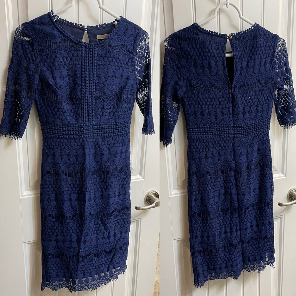 Darling Navy Lace Dress (XS)